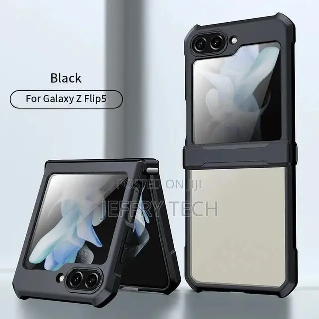 Samsung Galaxy Z Flip 5 Airbags Bumper Transparent Back Case