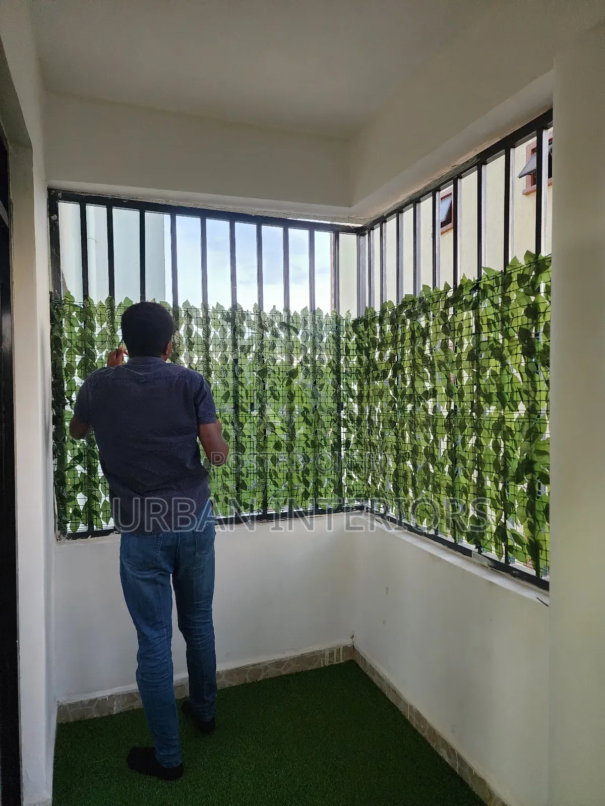 Artificial Green Balcony Fence