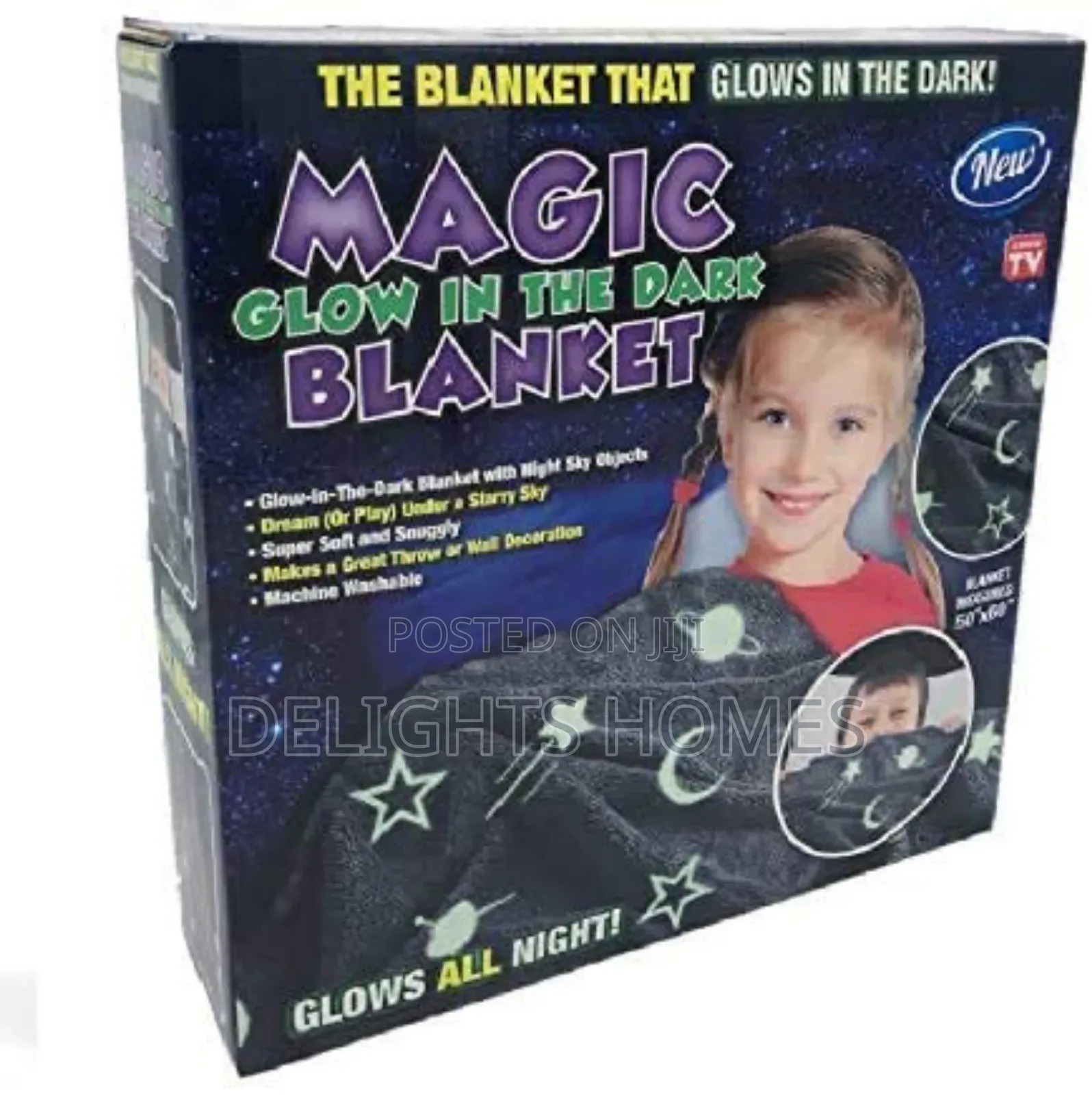 Magic Glow in the Dark Fleece Blanket-P