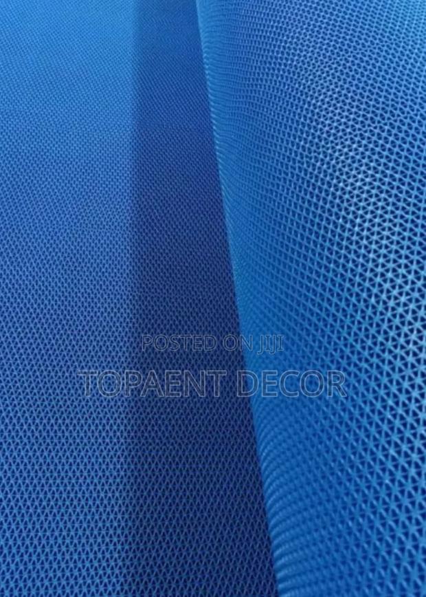 Perforated PVC Blue Bathroom Antislip Mats - main view