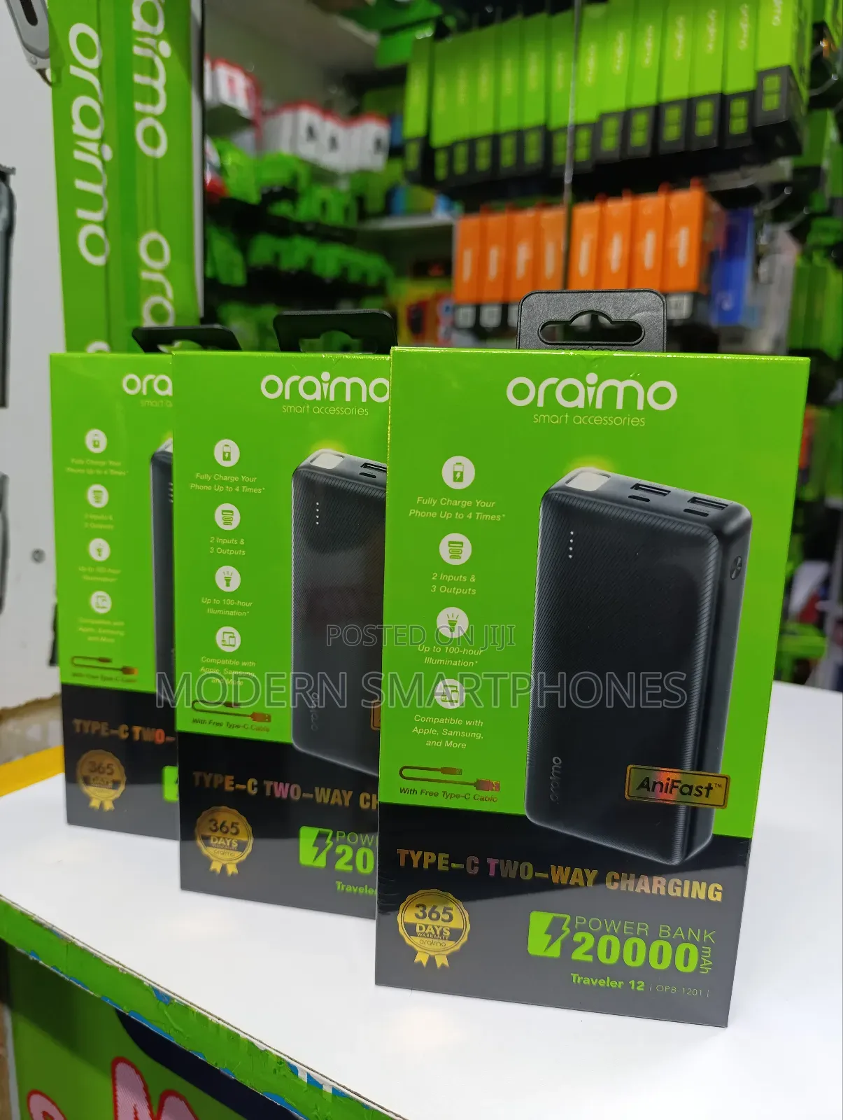 Oraimo Traveler 12 20000mah 12W Power Bank
12W Fast Charging