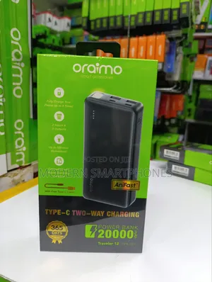 Oraimo Traveler 12 20000mah 12W Power Bank
12W Fast Charging