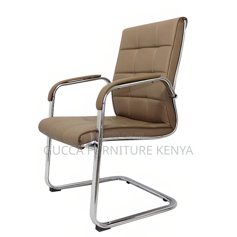 Office Chairs: Simple Executive Leather Waterfall Seat