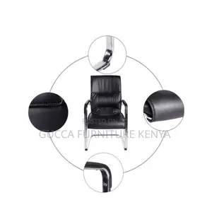Office Chairs: Simple Executive Leather Waterfall Seat