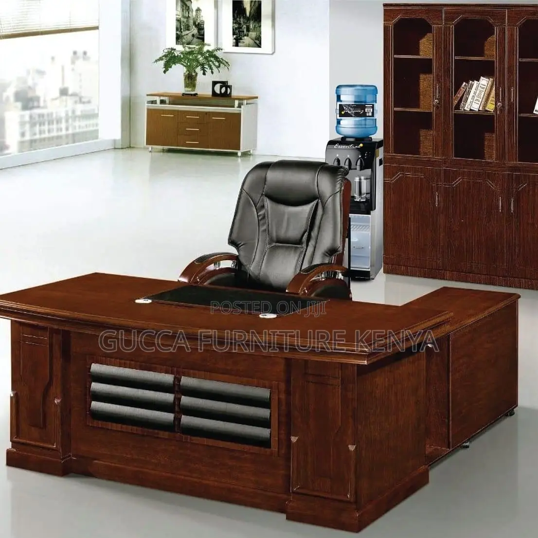 Office Tables:1800mm CEO Executive Mahogany Office Table