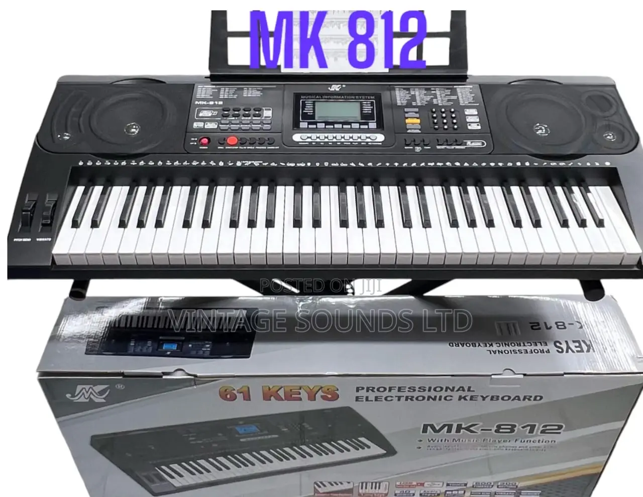 ADVANCED MK812 Professional Keyboard 61 Keys Stand