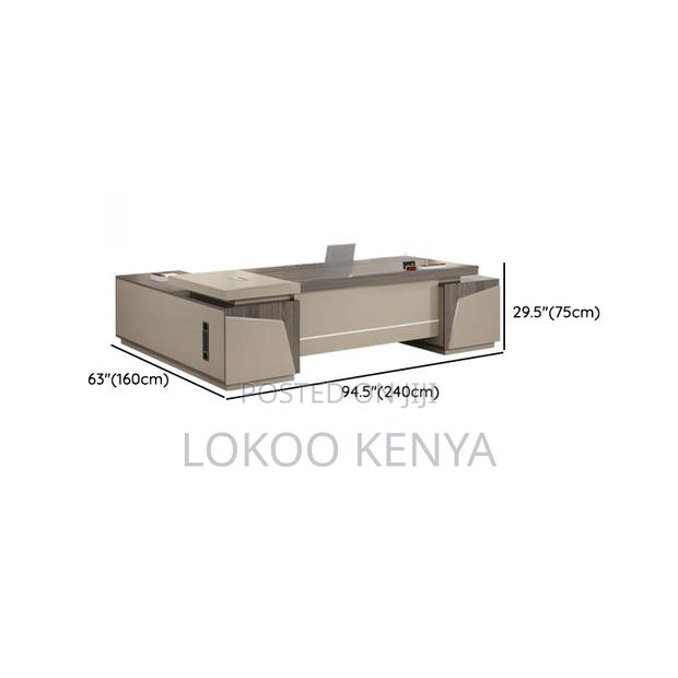 Office Tables:1800mm Modern Beige Executive Office Table - thumbnail 5