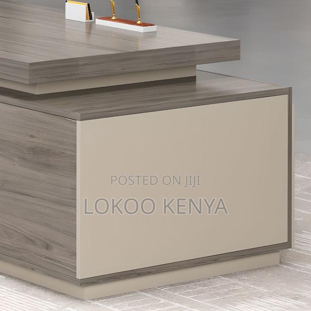 Office Tables:1800mm Modern Beige Executive Office Table - thumbnail 6