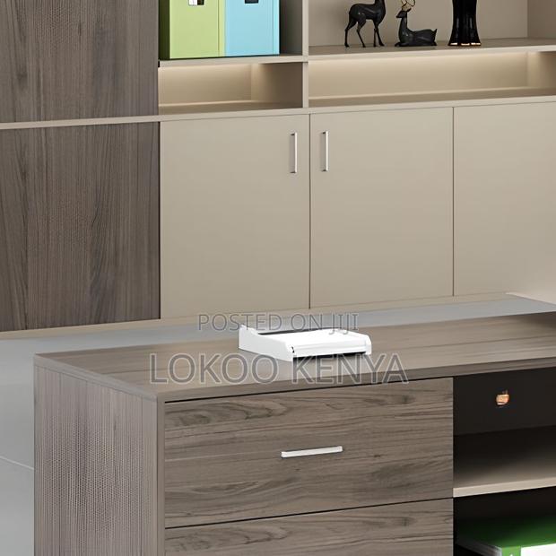 Office Tables:1800mm Modern Beige Executive Office Table - thumbnail 7