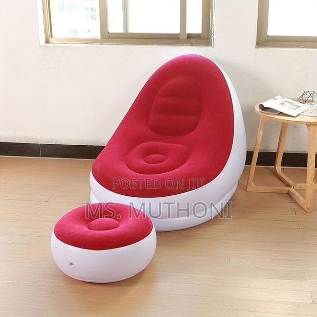 New Design Colorful Inflatable Lazy Sofa,Foot Rest Pump - thumbnail 2