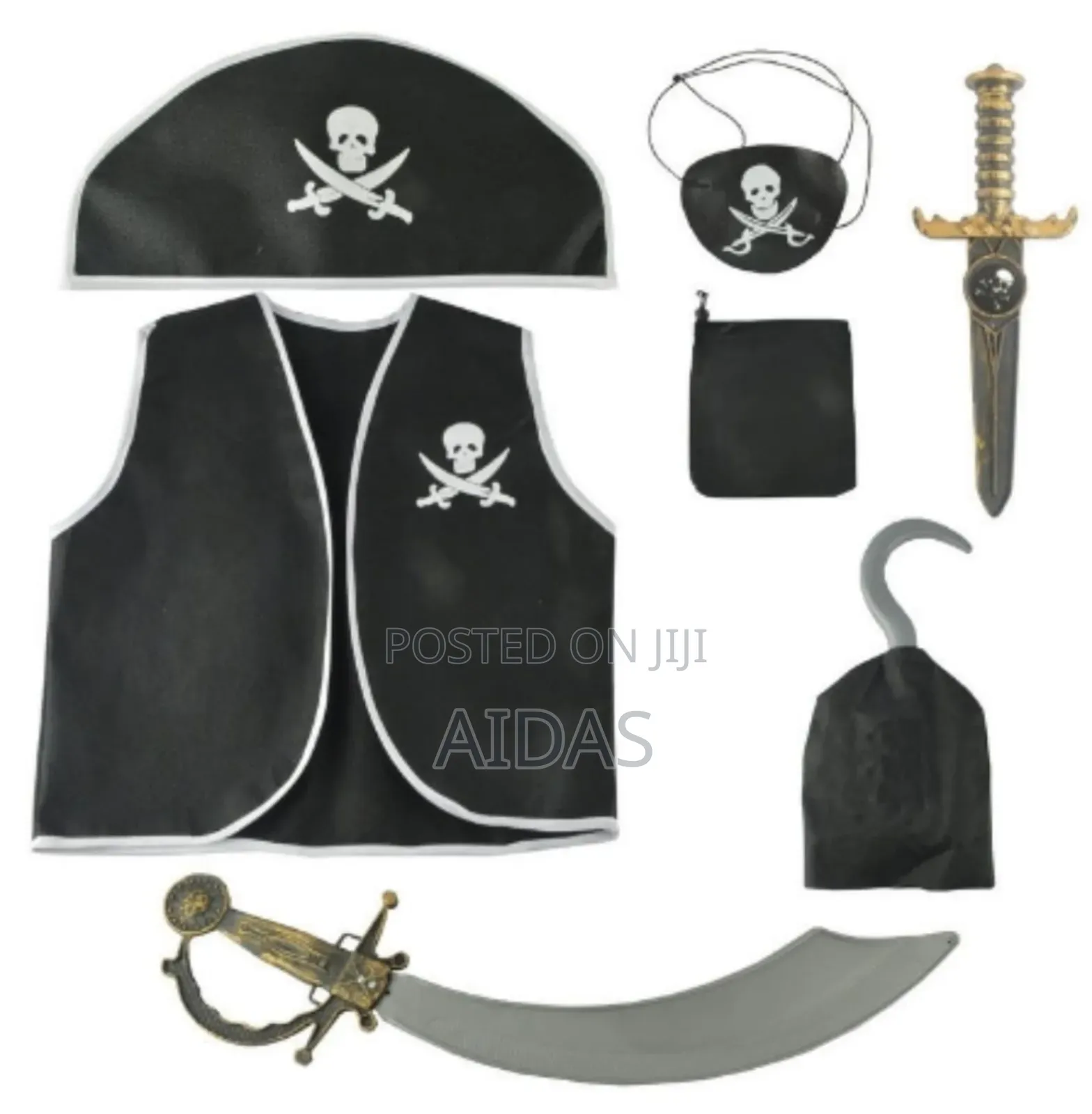 7 in 1 Pirate Halloween Party Accessory