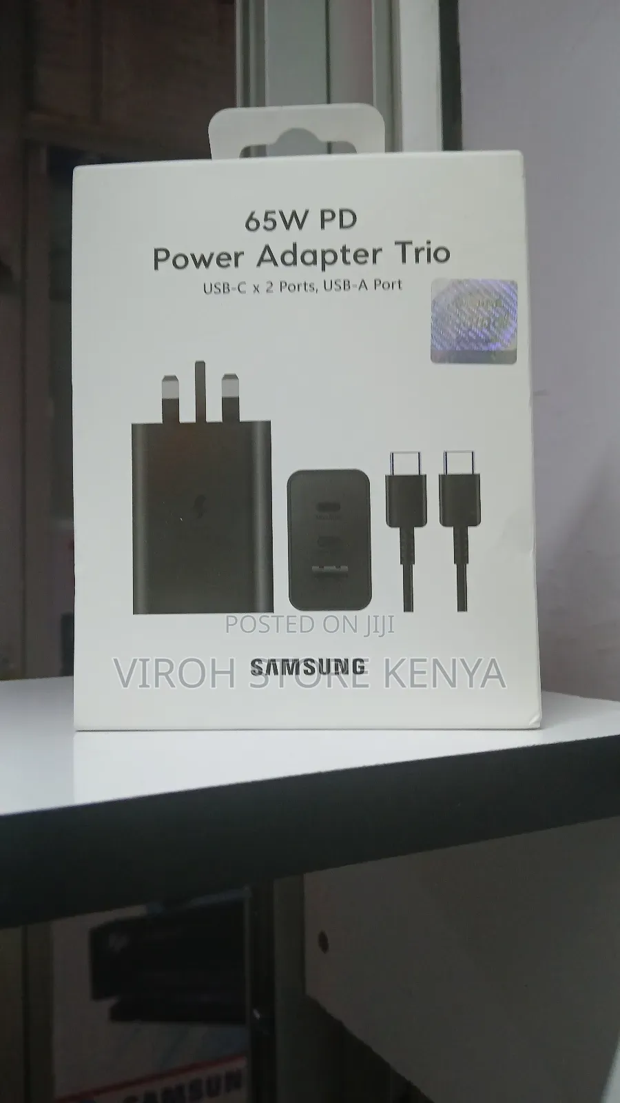 65 Watts Samsung Power Adapter Trio Phone Charger C to C