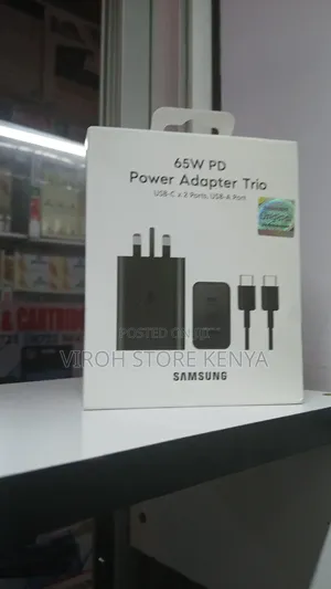 65 Watts Samsung Power Adapter Trio Phone Charger C to C