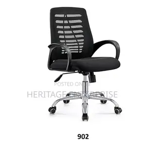 Office Chair Mid Back Mesh Office Chair (Black)