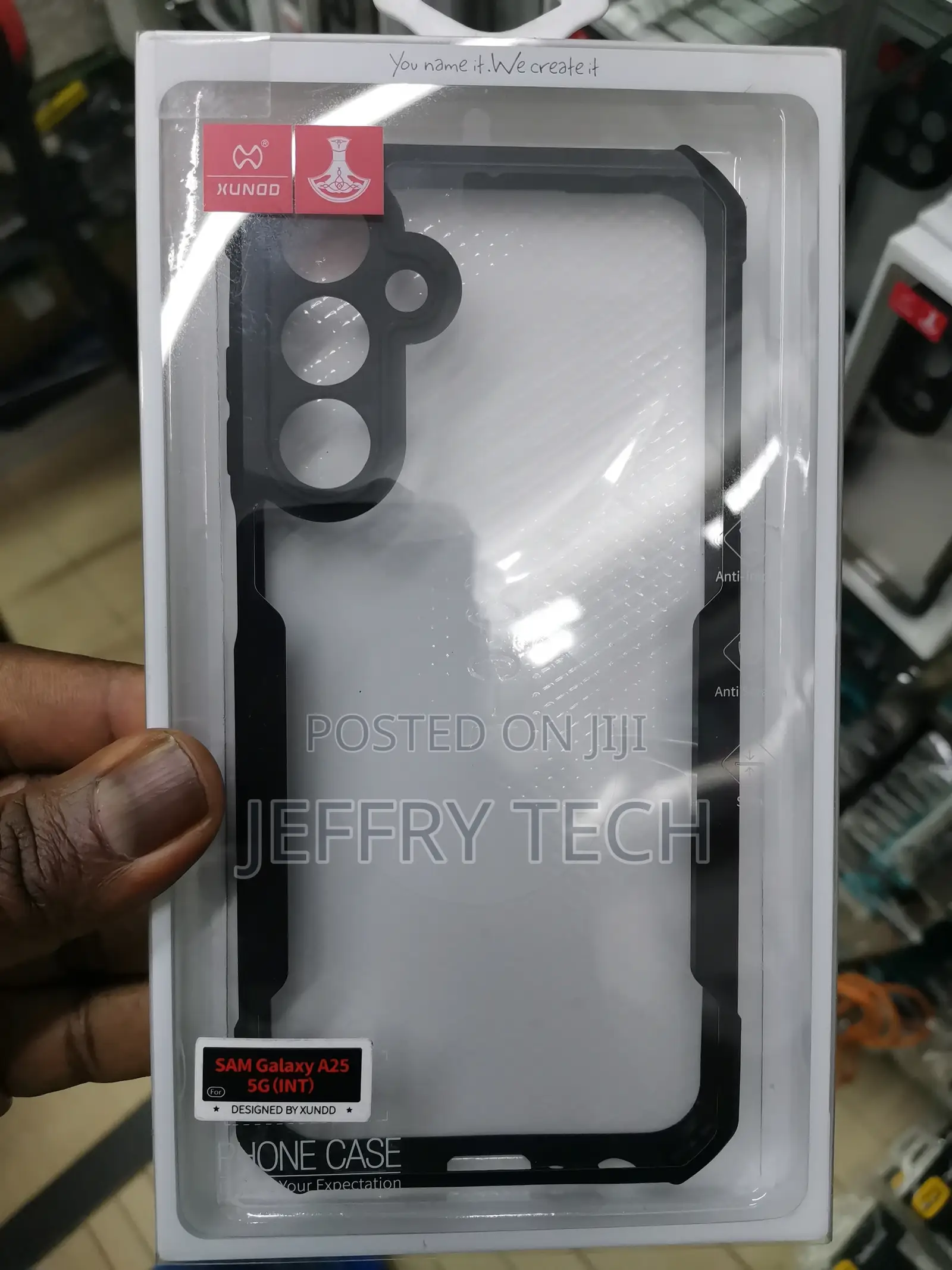 Samsung Galaxy A25 Transparent Shockproof Bumper Case