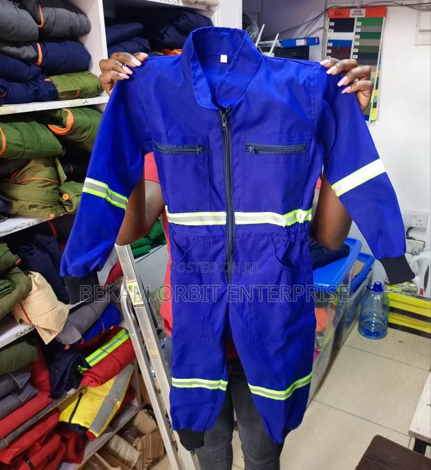 Royal Blue Kids Reflective Overall - main view