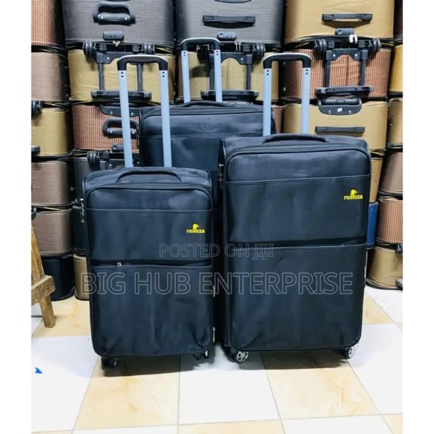 3 in 1 Fabric Laxurious Suitcase Briefcase Travel Bag - thumbnail 2