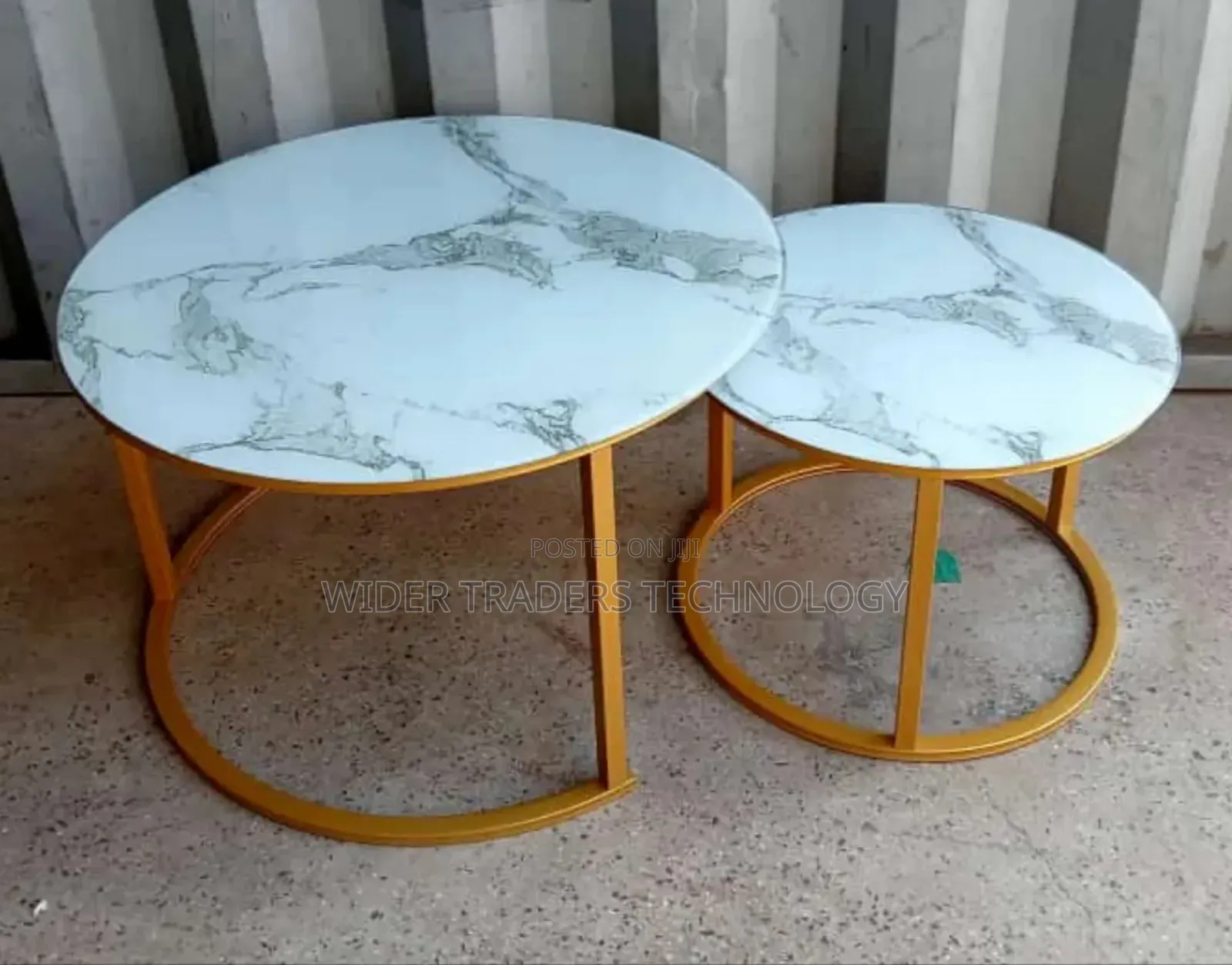 Marble Nesting Coffee Table (Glass Effect)