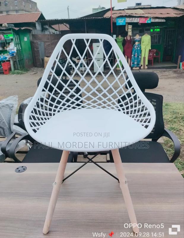 White Dining Eames Chair - main view