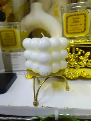 Scented Bubble Candle With a Candle Holder Gift Idea