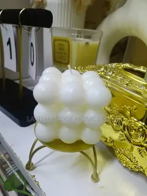 Scented Bubble Candle With a Candle Holder Gift Idea