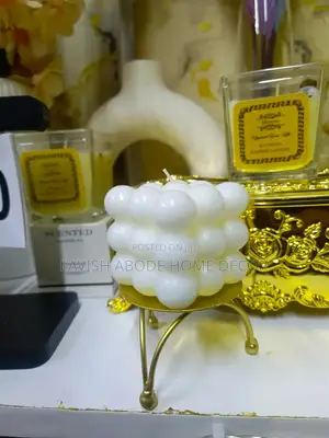 Scented Bubble Candle With a Candle Holder Gift Idea