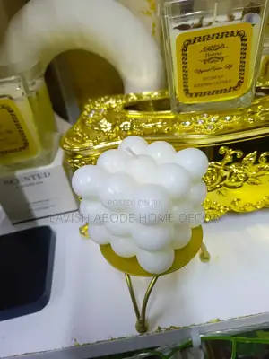 Scented Bubble Candle With a Candle Holder Gift Idea