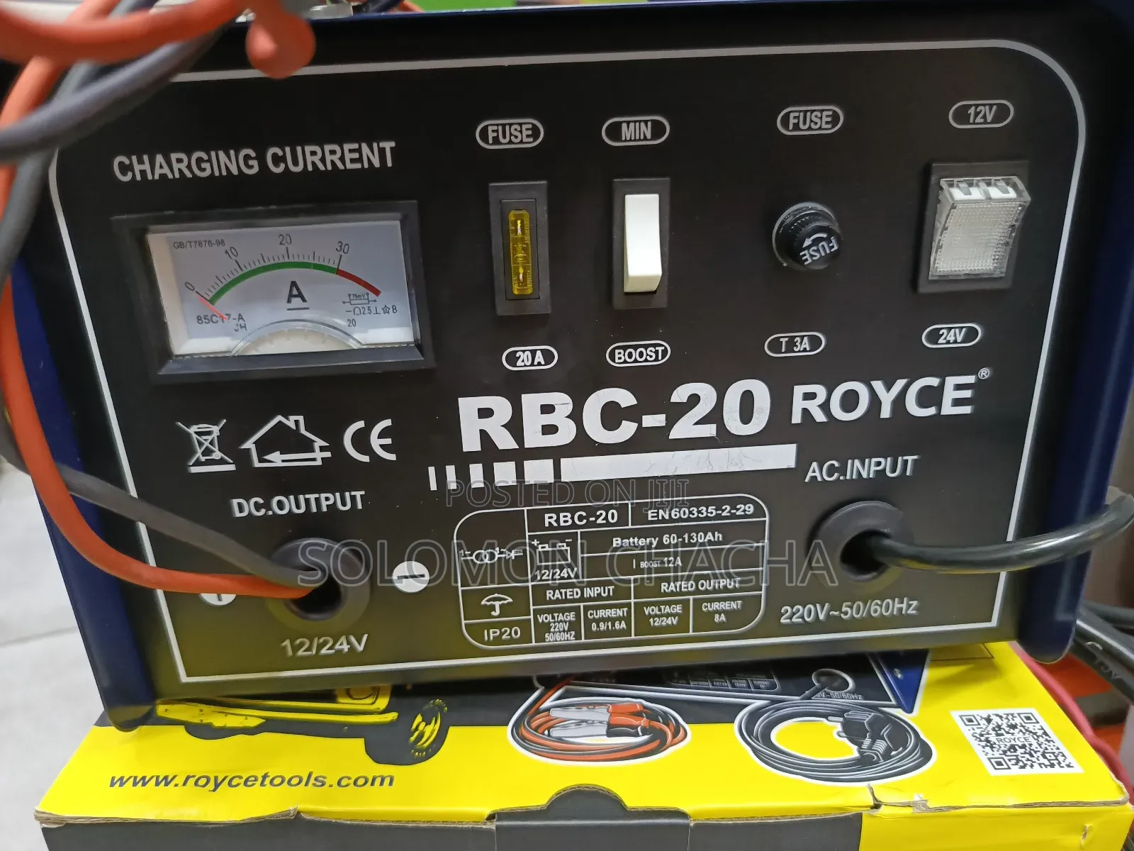Royce Battery Charger 12V / 24V RBC-20