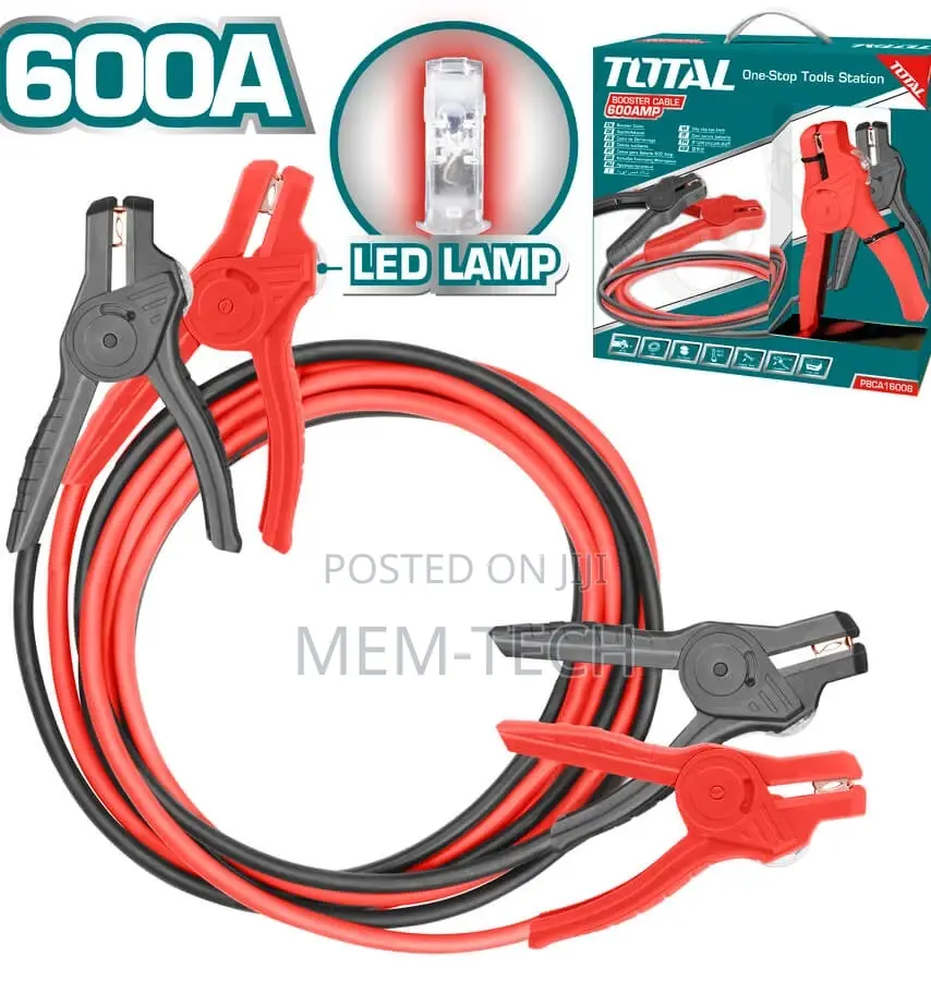 Total PBCA16008 Booster Cable Current: 600AMP