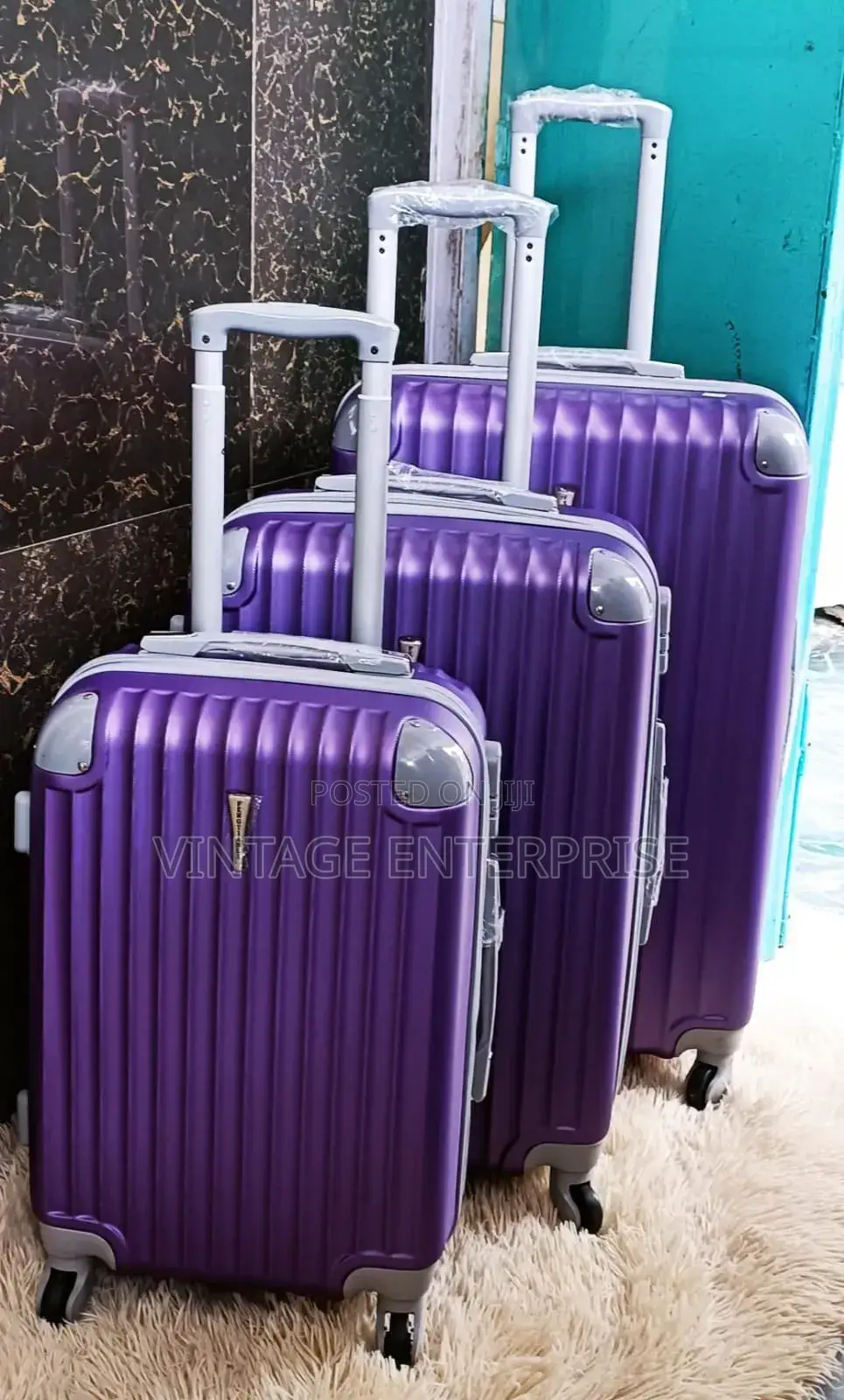 Suitcase 3pcs Set Rubber Suitcase**
