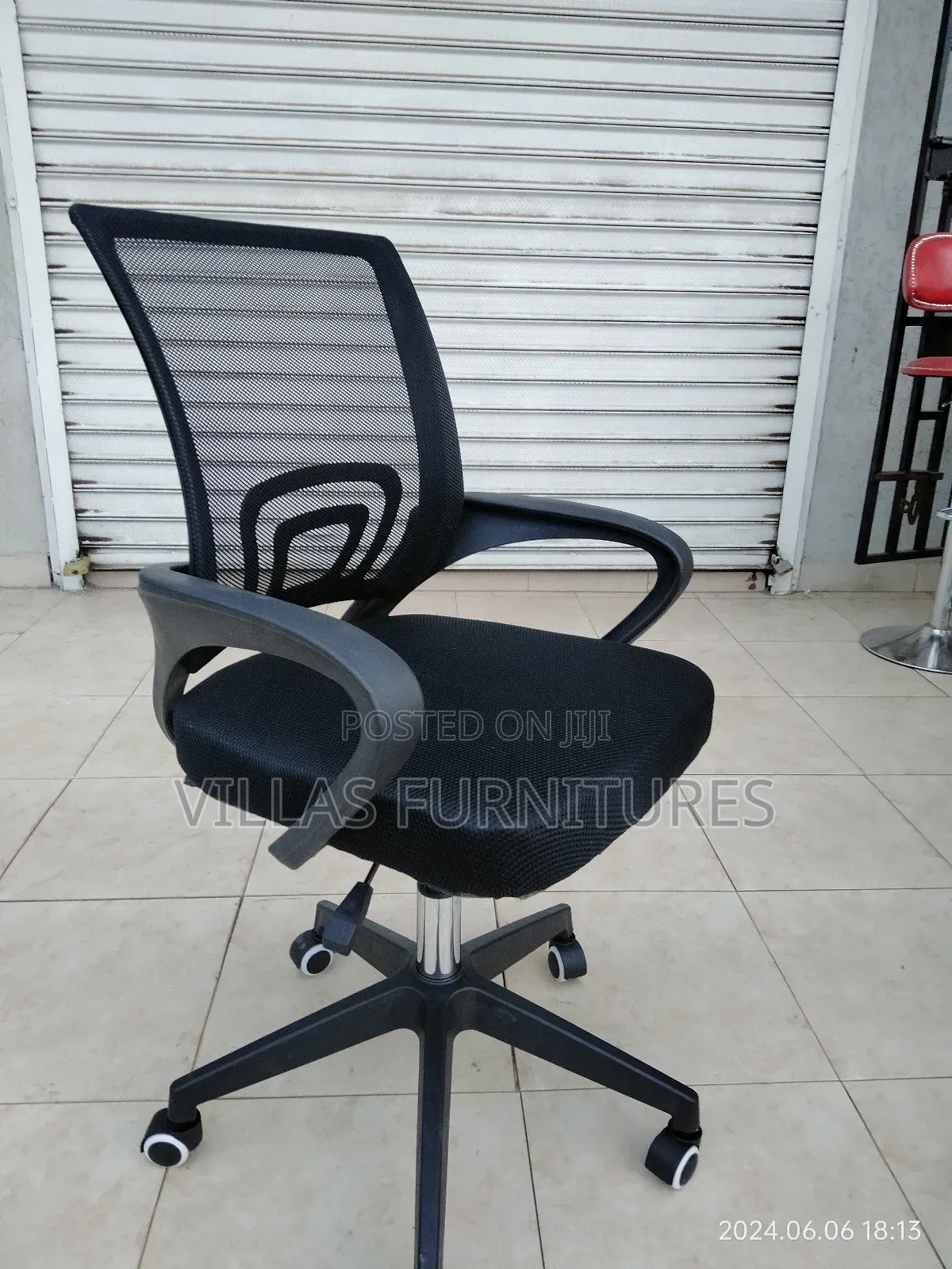 Imported Modern Secretarial Mesh Chair