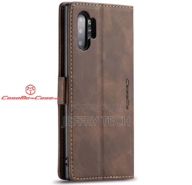 Samsung Galaxy Note 10 Plus Wallet Magnetic Stand Case Coffe - thumbnail 3