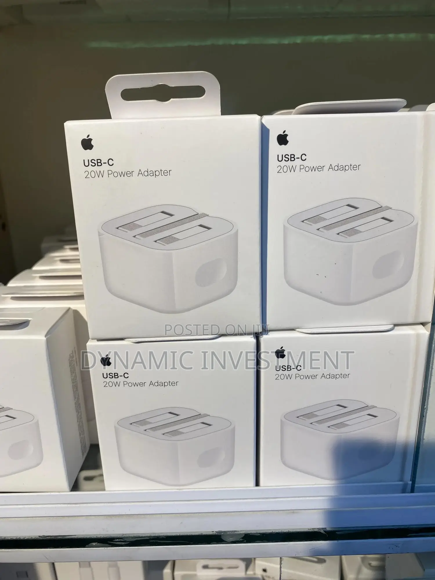 Original/Genuine iPhone 20W Charger Adapter With UK Pin