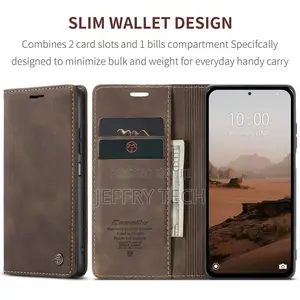 Xiaomi Redmi Note 13 Pro Wallet Suede Leather Case Coffee