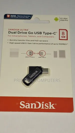 8GB Sandisk Flash Disk Drive Dual OTG USB Type C