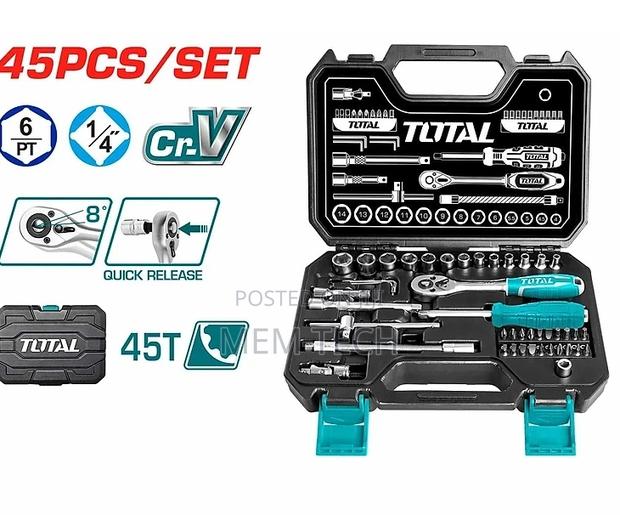 Total THT141451 45pcs 1/4" Socket Set - main view