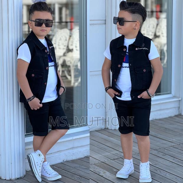 Black 3 Piece Short Set 10-11yrs - main view