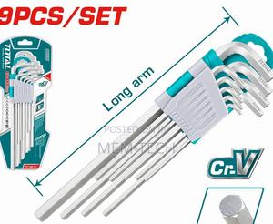 Total 9pcs Hex Key Set Material:Cr-V - thumbnail 2