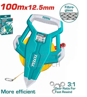 Total Fibreglass Measuring Tape 100mx12.5mm