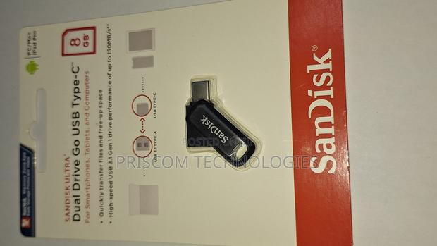8GB Sandisk Flash Disk Drive Dual OTG USB Type C