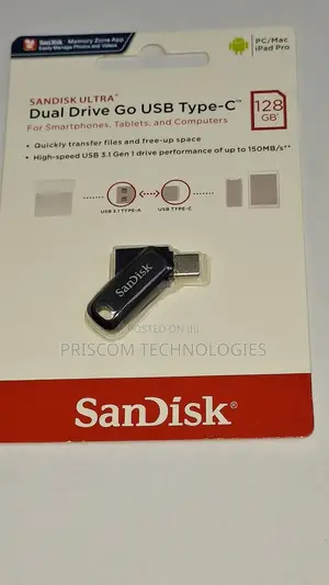 128GB Sandisk Flash Disk Flash Drive Dual OTG USB Type C