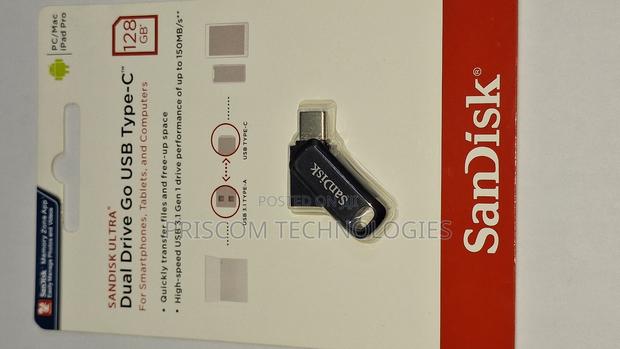 128GB Sandisk Flash Disk Flash Drive Dual OTG USB Type C - thumbnail 2