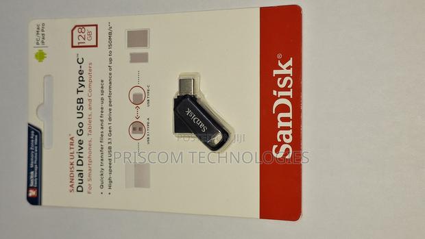 128GB Sandisk Flash Disk Flash Drive Dual OTG USB Type C - thumbnail 3