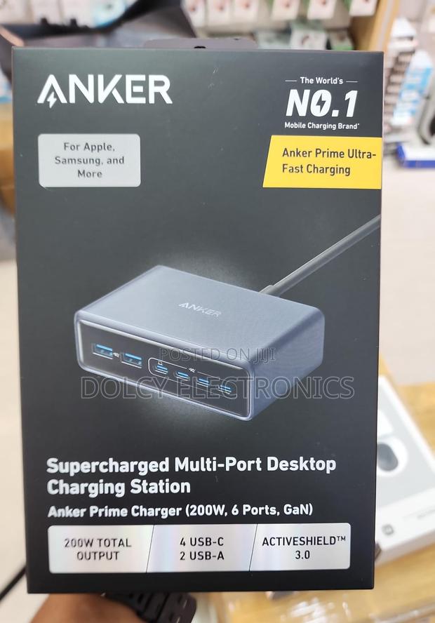 Anker Prime Charger (200w, 6 Ports, Gan) - main view