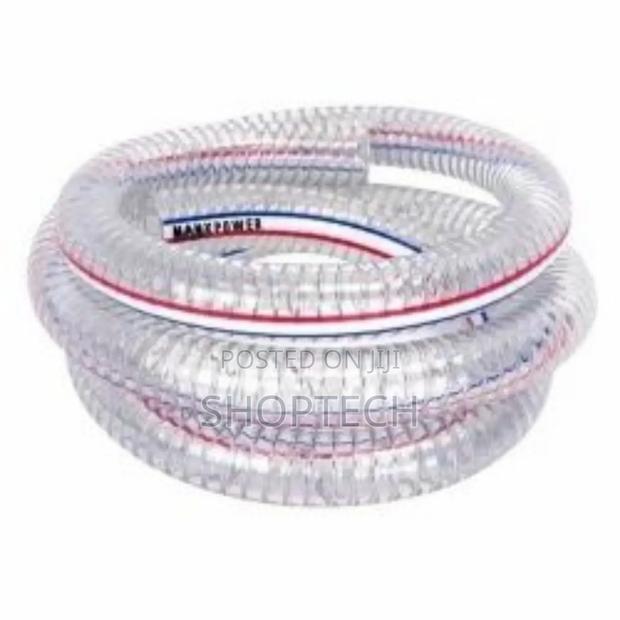 2.5" 30m Roll Suction Pipe Clear Wired - main view