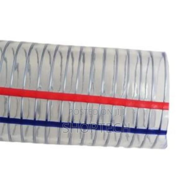 2" 30m Roll Suction Pipe Clear Wired - main view