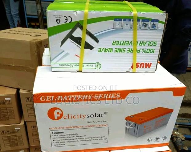Original Felicity 200 Ah With Must 1kva Solar Inverter
