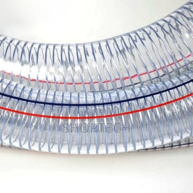 2.5" 30m Roll Suction Pipe Clear Wired - main view