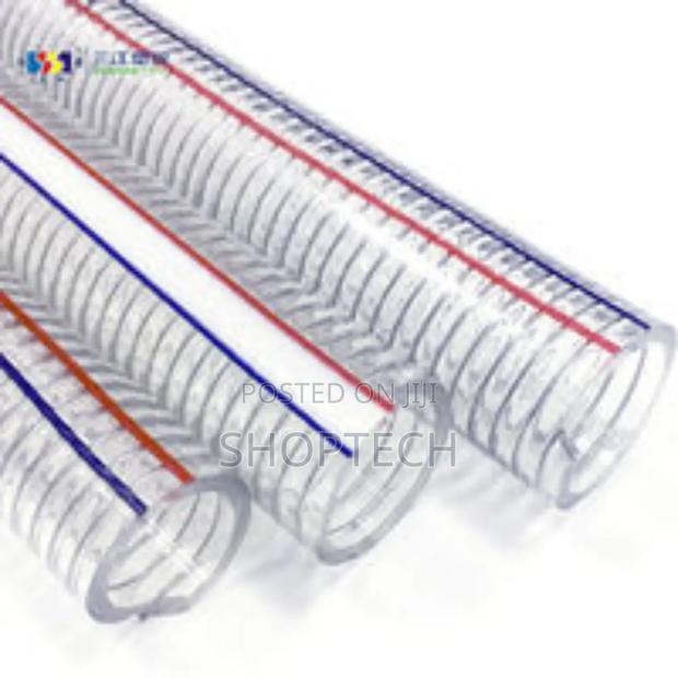 2" 12m Roll Suction Pipe Clear Wired - main view