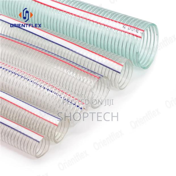 4" Roll Suction Pipe Clear Wired - main view